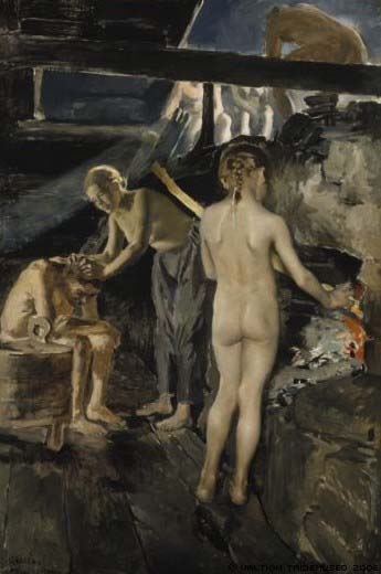 Akseli Gallen-Kallela In the sauna